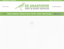 Tablet Screenshot of degraspieper.nl